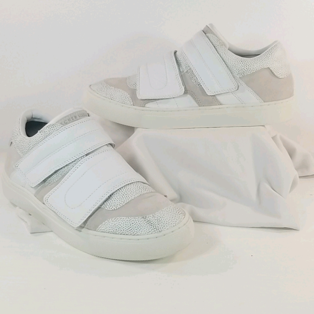 Skechers Side Street Smooth Over White Sneakers Shoes size 9